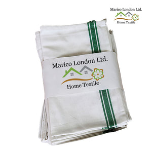 100% Cotton Heat Resistant Red Herringbone Catering Kitchen Oven Towel –  Marico London