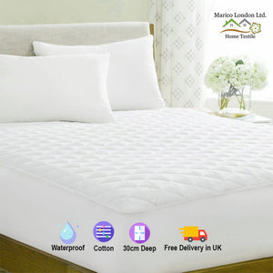Luxury Super Soft 30cm Deep Quilted Mattress Protector